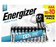 Baterija - Energizer Max Plus LR03, 20 vnt.