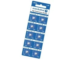 Baterija - everActive AG4/LR626 šarminės baterijos 10 vnt 1.5V