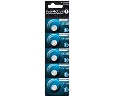 Baterija - everActive CR1220 Lithium 3V 40mAh moneta 5 vnt.