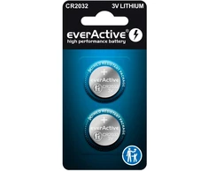 Baterija - everActive CR2032 Ličio 3.2mm x 20mm Pakuotė 2 vnt.