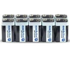 Baterija- everActive Pro Alkaline 6LR61 650 mAh Baterijos, 10 vnt.