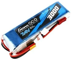 Gens Ace &amp; Tattu Gens Ace 3000 mAh 7,4 V 1C 2S1P LiPo baterija