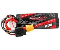 Lipo Gens ace G-Tech 1100mAh 11.1V 3S1P 60C GRP-76 kietojo korpuso baterija su XT60 kištuku