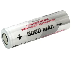 Baterija - Mactronic 21700 5000mAh 3.7V Li-Ion Elementas Su Apsauga Juoda