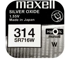 Baterija - Maxell 314 SR716W 1.55V sidabro oksidas 10 vnt.