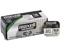 Baterija – Maxell 321 SR616SW Sidabro Oksido 1,65 mm × 6,8 mm Laikrodžio Baterija, 1 vnt.
