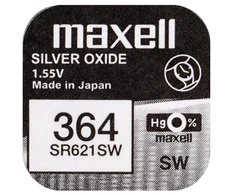 Baterija - Maxell 364 SR621SW Laikrodžio Baterija, 1 vnt.