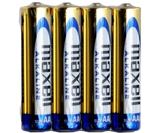 Baterija - Maxell LR03 4T Alkaline AA 1.5V Baterijos, 4 vnt.