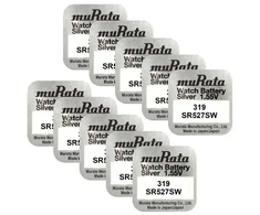 Baterija - Murata 319 SR527SW Sidabro Oksidas 1.55V 2.7mm x 5.8mm 10 vnt.