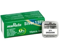 Baterija - Murata 371 Sidabro Oksidas 1.55V 10 Vnt.