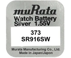 Baterija - Murata 373 SR916SW Sidabro Oksidas 1.55V 10 vnt.