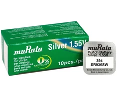 Baterija - Murata 394 (SR936SW) Sidabro Oksidas 1.55V 10 vnt.