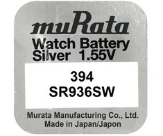 Baterija - Murata 394 (SR936SW) Sidabro Oksidas 1.55V 10 vnt.
