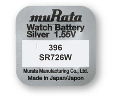 Baterija - Murata 396 (SR726W) 1.55V Sidabro Oksido Laikrodžio Baterija 10 vnt.