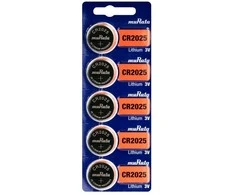 Baterija - Murata CR2025 Ličio 3V 20mm Skersmuo 2.5mm Storis 5 Pak.