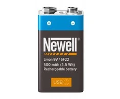 Baterija Newell 9V USB-C 500 mAh