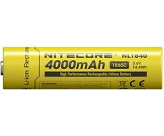 Baterija - Nitecore NL1840 4000mAh 3.6V Įkraunama 18650