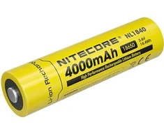 Baterija - Nitecore NL1840 4000mAh 3.6V Įkraunama 18650