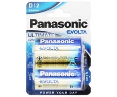 Baterija - Panasonic LR20 D Evolta Ultimate Long Lasting 1.5V Alkaline 2 vnt.