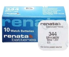 Baterija - Renata 344 SP 1.55V Sidabro Oksidas 10 Vnt.
