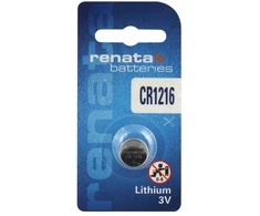 Baterija – Renata CR1216 3 V 25 mAh Ličio Mygtukinis Elementas