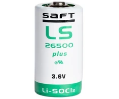 Baterija - SAFT LS26500 PLUS CR 3,6 V 8 500 mAh Ličio Elementas