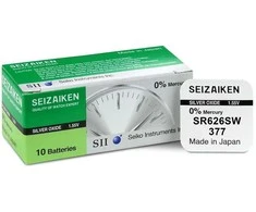 Baterija - Seizaiken 377 SR626SW 1,55V Sidabro oksido laikrodžio baterijos 10 vnt.