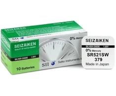 Baterija - Seizaiken 379 (SR521SW) Sidabro Oksidas 1.55V 10 vnt.