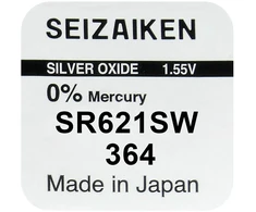 Baterija – Seizaiken SEIKO 364 (SR621SW) Sidabro Oksido Baterija Laikrodžiui, 1 vnt.
