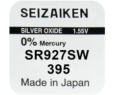 Baterija - Seizaiken SEIKO 395 (SR927SW) Sidabro Oksido 2,7 mm x 9,5 mm Laikrodžio Baterija