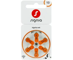 Baterija - Signia 13 6BL Cinko-Oro Klausos Prietaiso Baterija 1.45V