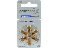 Baterija – VARTA 312 POWER ONE Klausos Aparato Baterijos, 6 vnt.