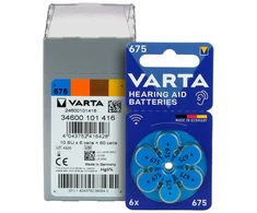 Baterija - VARTA 675 PR44 1.45V baterija, 6 vnt.