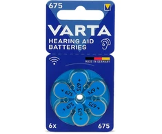 Baterija - VARTA 675 PR44 1.45V baterija, 6 vnt.