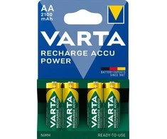 Baterijos - Varta HR6 AA 2100 mAh Įkraunama NiMH 4 vnt Žalia, Geltona