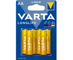 Baterija - VARTA Longlife AA 1.5V 6 Vnt.