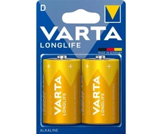 Baterija - VARTA Longlife LR20 2 vnt. Alkaline Baterijos 1.5V 2 Vnt. Pakuotėje