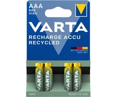 Baterija - Varta Perdirbta AAA 800 mAh (56813) NiMH 1.2V 4 vnt.