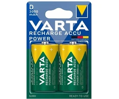 Baterija – VARTA R20 3000 mAh Įkraunamosios, 2 vnt.