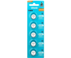 Baterija - Vinnic CR1616 3V Ličio Mygtukinis Elementas 16mm 1.6mm 5Vnt