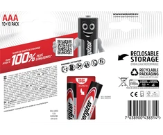 Baterijos - Energizer Max LR03 Šarminės 20 vnt.