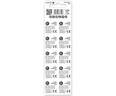 Baterijos - EverActive G5 Šarminės LR754/LR48 1,5 V Mygtukinės, 10 vnt.