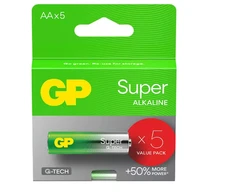 Baterijos GP LR6 AA Super (G-TECH) 5 vnt.