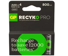 GP R03 AAA ReCyko PRO 800mAh baterijos 4 vnt. (nauja pakuotė)