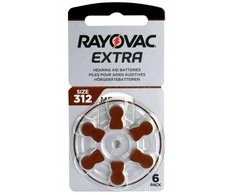 Baterijos Klausos Aparatams Rayovac Extra 312 8 Vnt.