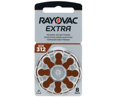 Baterijos - Rayovac 312 / PR41 Baterijos Klausos Aparatams, 8 vnt.