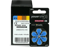 Baterijos – Varta 675 Power One Evolution, 1,45 V, Klausos Aparatams, 6 vnt.