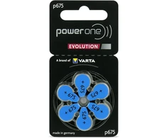 Baterijos – Varta 675 Power One Evolution, 1,45 V, Klausos Aparatams, 6 vnt.