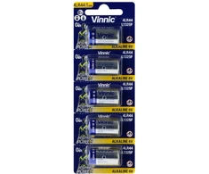 Baterijos – Vinnic 4LR44 6 V, 152 mAh Baterijos, 5 vnt.