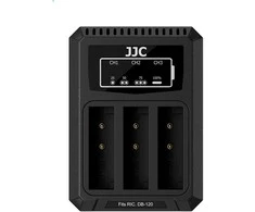Baterijų Įkroviklis - JJC DCH DB120TC Multi Baterija Charger, Intelligent Charging, Compact Design, Juodas